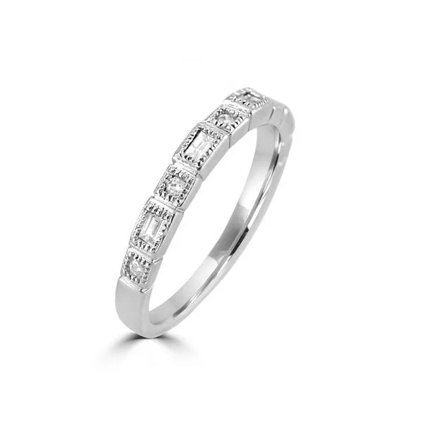 10K White Gold 1.8mm Diamond Wedding Band