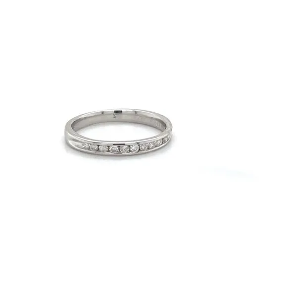 Platinum Estate Diamond Anniversary Wedding Band Image 2 Minor Jewelry Inc. Nashville, TN