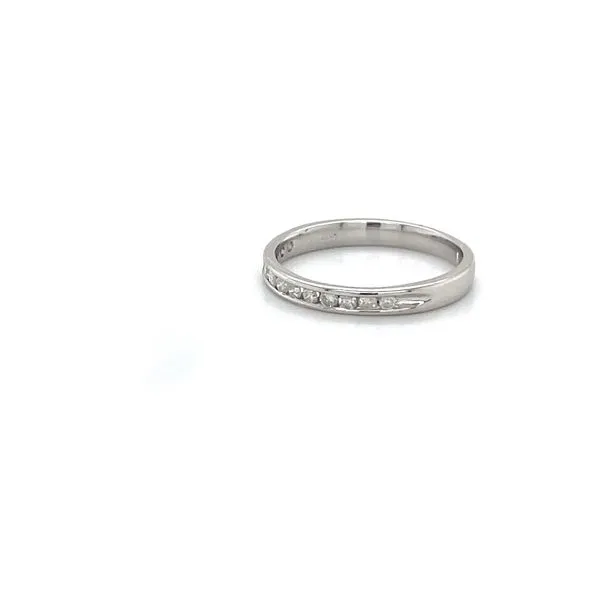 Platinum Estate Diamond Anniversary Wedding Band Image 3 Minor Jewelry Inc. Nashville, TN