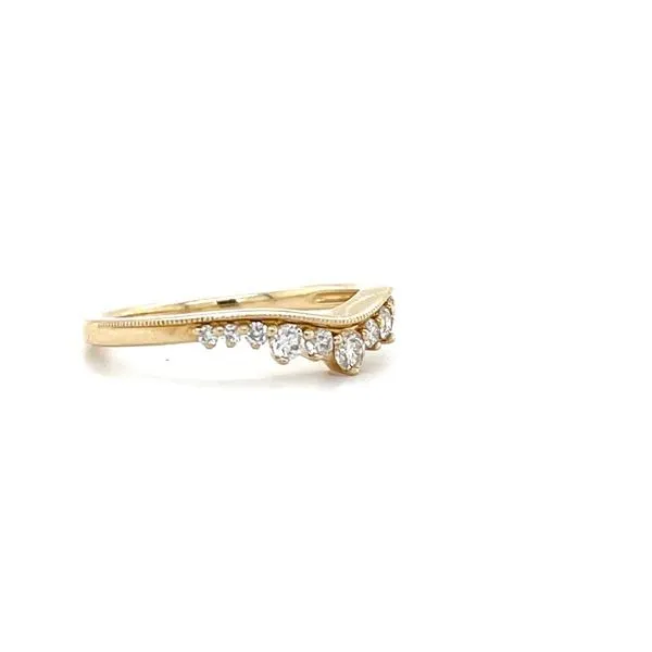 14K Yellow Gold Diamond Wedding Band