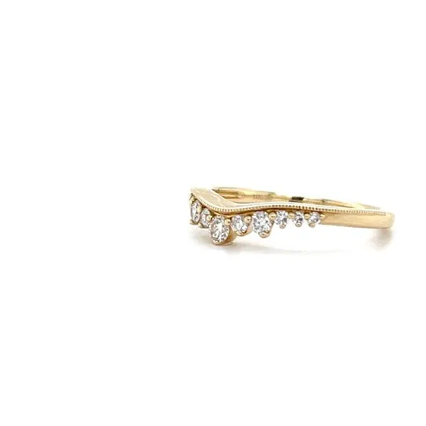 14K Yellow Gold Diamond Wedding Band