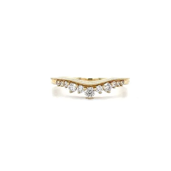 14K Yellow Gold Diamond Wedding Band