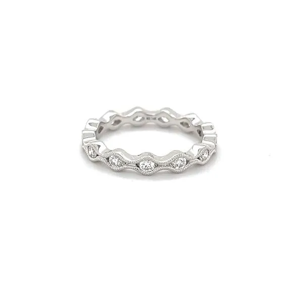 14K White Gold Milgrain Diamond Eternity Band Minor Jewelry Inc. Nashville, TN
