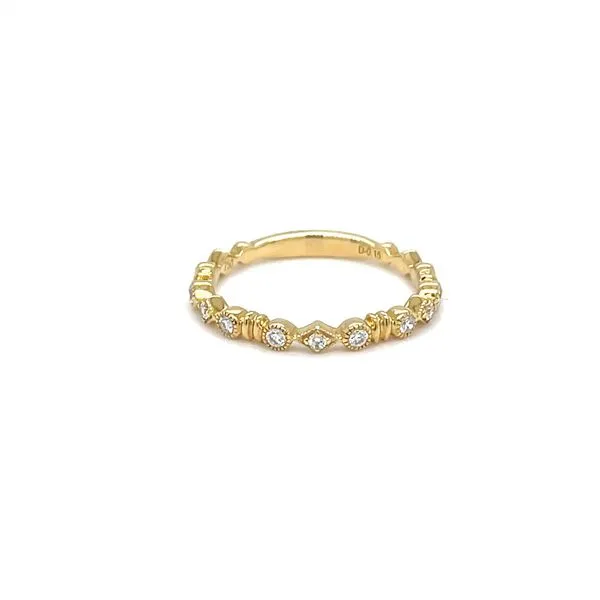 18K Yellow Gold 2.2mm Mined Diamond Wedding Band Minor Jewelry Inc. Nashville, TN