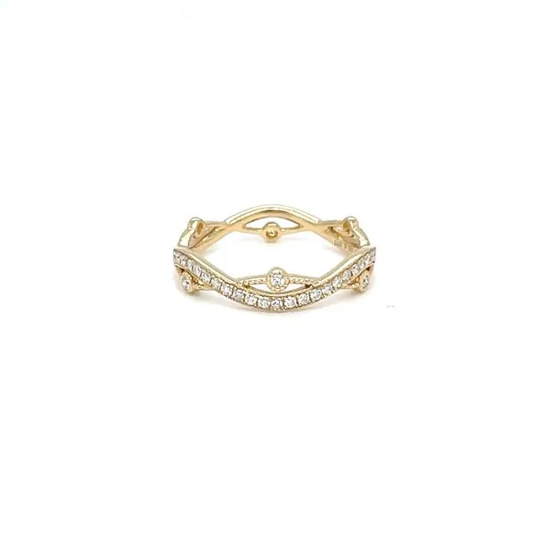 14K Yellow Gold 4mm Mined Diamond Wedding Band Minor Jewelry Inc. Nashville, TN