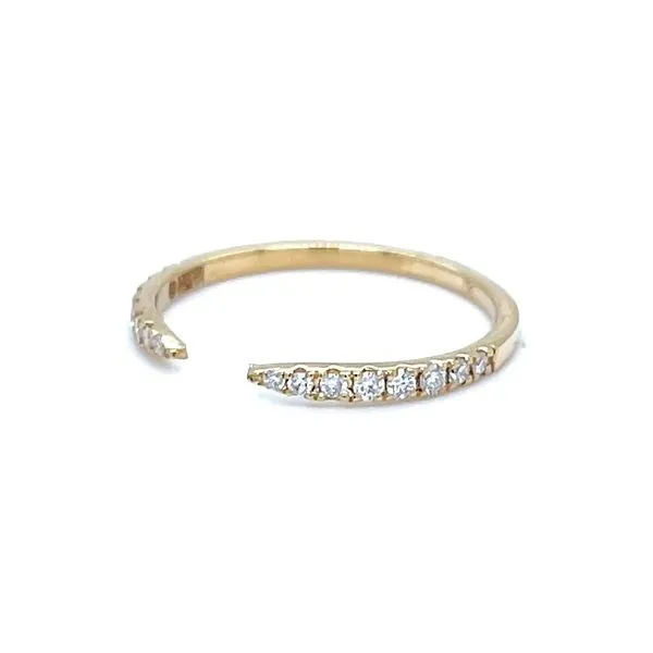 14K Yellow Gold 1.5mm Diamond Anniversary Band Image 2 Minor Jewelry Inc. Nashville, TN