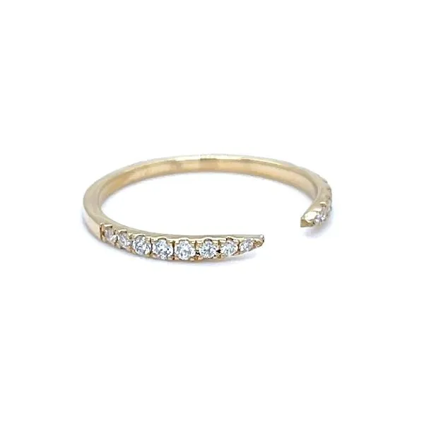 14K Yellow Gold 1.5mm Diamond Anniversary Band Image 3 Minor Jewelry Inc. Nashville, TN
