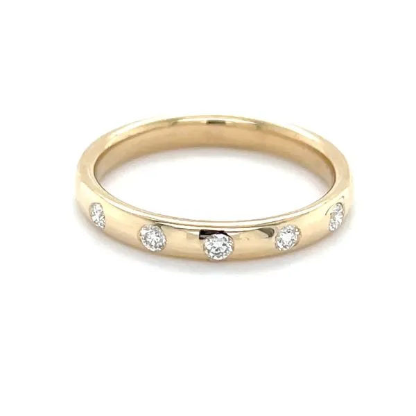 14K Yellow Gold 3mm Flush-Set Diamond Anniversary Band Minor Jewelry Inc. Nashville, TN