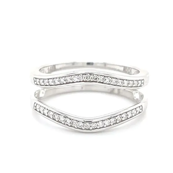14K White Gold Contoured Diamond Ring Guard Minor Jewelry Inc. Nashville, TN