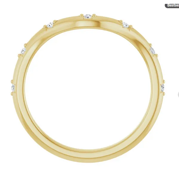 14K Yellow Gold Contour Wedding Band Image 2 Minor Jewelry Inc. Nashville, TN