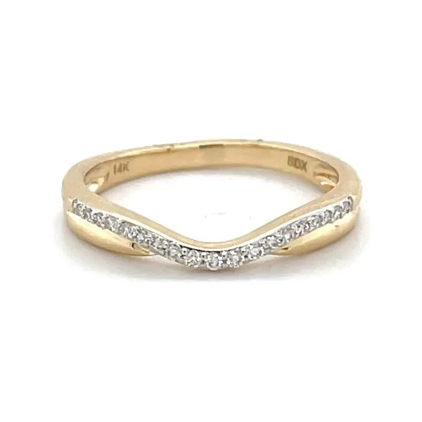 14K Yellow Gold Diamond Contour Wedding Band Minor Jewelry Inc. Nashville, TN
