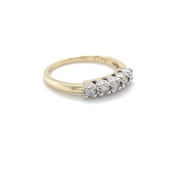 14K Yellow and White Gold Estate Mined Diamond Ring Image 3 Minor Jewelry Inc. Nashville, TN