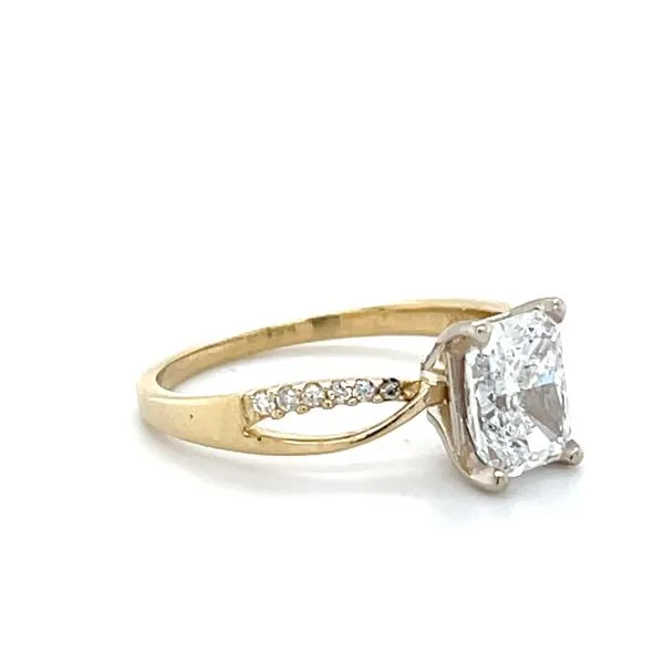 14K Yellow Gold Lab Diamond Engagement Ring Image 3 Minor Jewelry Inc. Nashville, TN