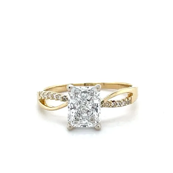 14K Yellow Gold Lab Diamond Engagement Ring Minor Jewelry Inc. Nashville, TN