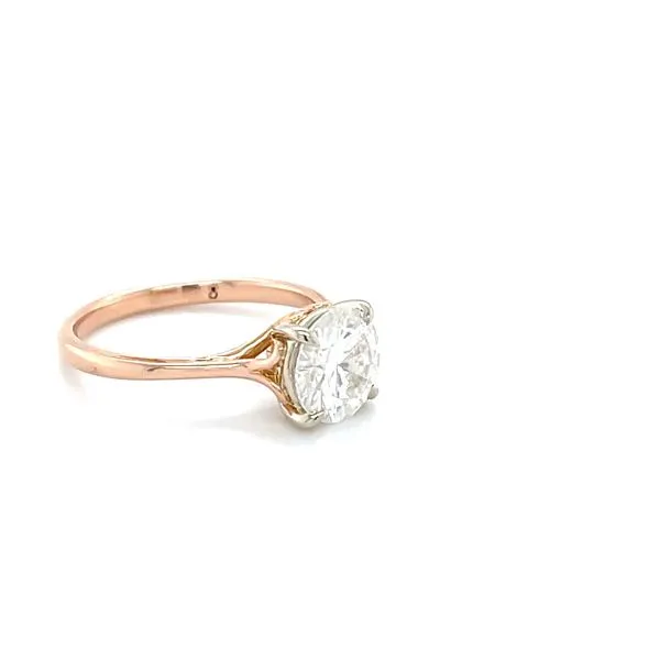 14K Rose Gold Estate Moissanite Engagement Ring Image 2 Minor Jewelry Inc. Nashville, TN