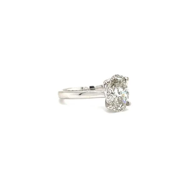 14K White Gold Lab Diamond Solitaire Engagement Ring Image 2 Minor Jewelry Inc. Nashville, TN