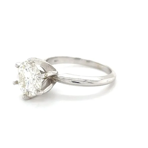 14K White Gold Solitaire 2ct Moissanite Engagement Ring Image 2 Minor Jewelry Inc. Nashville, TN