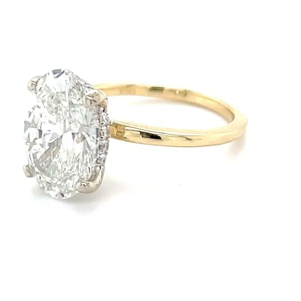14K Yellow Gold 3.57ct Lab Diamond Hidden Halo Engagement Ring Image 2 Minor Jewelry Inc. Nashville, TN