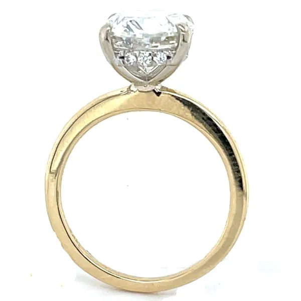 14K Yellow Gold 3.57ct Lab Diamond Hidden Halo Engagement Ring Image 4 Minor Jewelry Inc. Nashville, TN