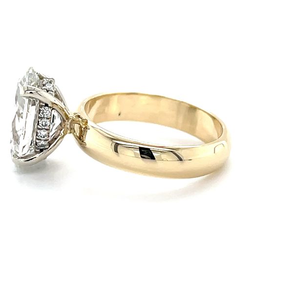3.57ct Lab Diamond Hidden Halo Engagement Ring 14K Yellow Gold Image 5 Minor Jewelry Inc. Nashville, TN