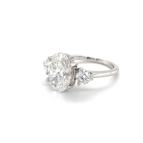 14K White Gold Lab Diamond Engagement Ring Image 2 Minor Jewelry Inc. Nashville, TN