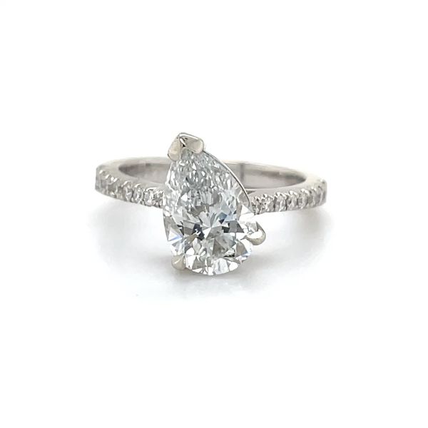 14K White Gold Estate 1.76cttw Lab Grown Diamond Engagement Ring Minor Jewelry Inc. Nashville, TN