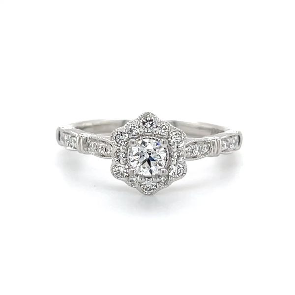 Platinum Estate Lab Diamond Engagement Ring Minor Jewelry Inc. Nashville, TN