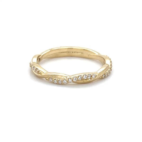 14K Yellow Gold Mined Diamond 2.5mm Twisted Band Minor Jewelry Inc. Nashville, TN