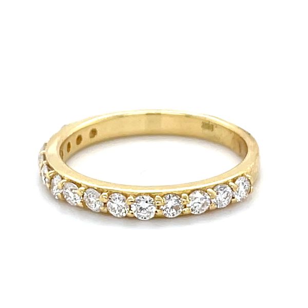 14k Yellow Gold and LAB Diamond Wedding Band Image 3 Minor Jewelry Inc. Nashville, TN