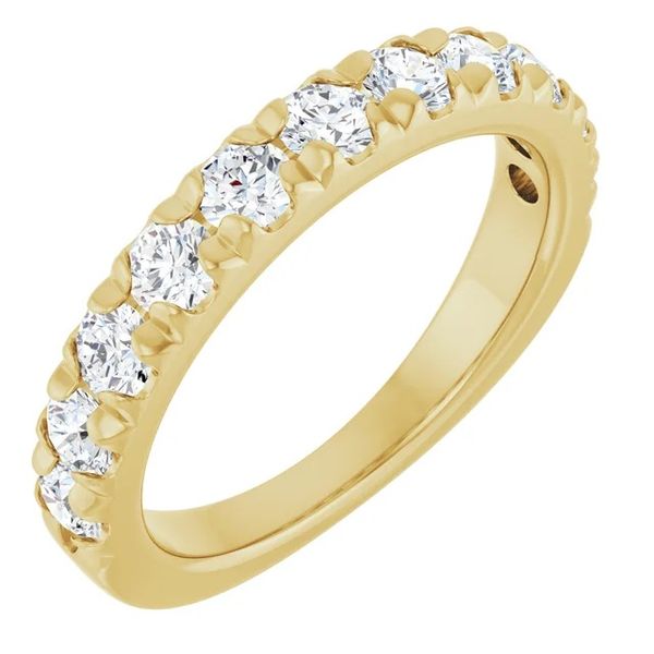 14K Yellow Gold 1.00cttw Lab Diamond 3mm Half-Anniversary Wedding Band Image 2 Minor Jewelry Inc. Nashville, TN