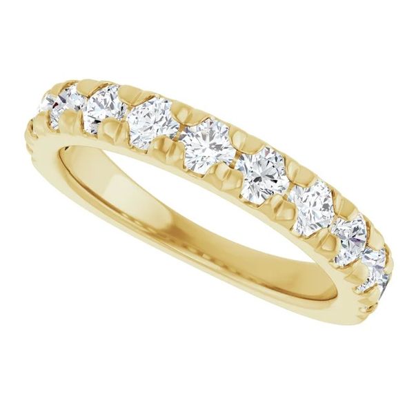 14K Yellow Gold 1.00cttw Lab Diamond 3mm Half-Anniversary Wedding Band Image 4 Minor Jewelry Inc. Nashville, TN