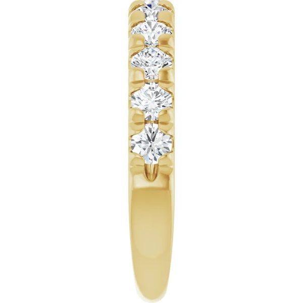 14K Yellow Gold 1.00cttw Lab Diamond 3mm Half-Anniversary Wedding Band Image 5 Minor Jewelry Inc. Nashville, TN