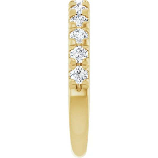 14K Yellow Gold 0.75cttw Lab Diamond 2.5mm Half-Anniversary Wedding Band Image 3 Minor Jewelry Inc. Nashville, TN
