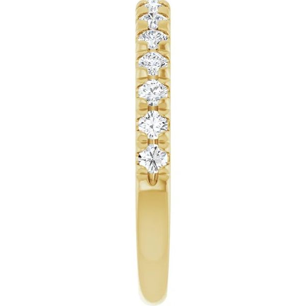 14K Yellow Gold 0.50cttw Lab Diamond 2mm Half-Anniversary Wedding Band Image 5 Minor Jewelry Inc. Nashville, TN
