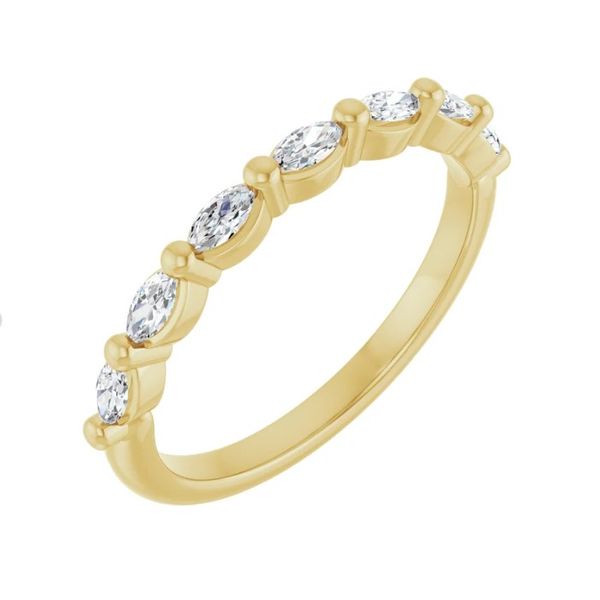 14K Lab Diamond 1/3ctw Marquise Anniversary Band Image 2 Minor Jewelry Inc. Nashville, TN