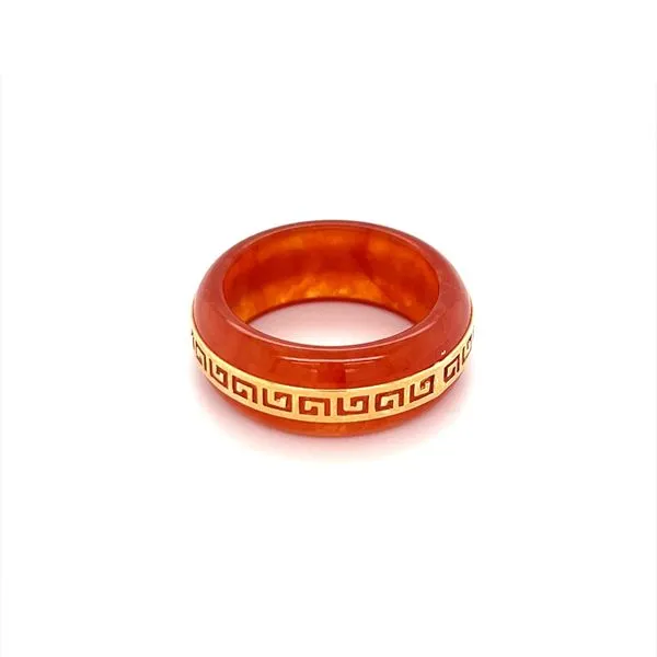 14K Yellow Gold Estate Jade Wedding Band Minor Jewelry Inc. Nashville, TN
