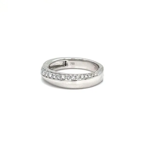 18K White Gold 4.5mm Mined Diamond Wedding Band Image 2 Minor Jewelry Inc. Nashville, TN