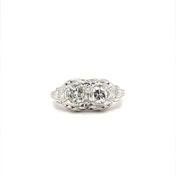 14K White Gold Filigree Diamond Ring Minor Jewelry Inc. Nashville, TN