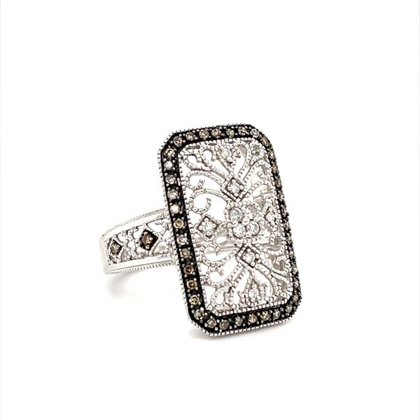 14K White Gold Diamond Filigree Fashion Ring Image 2 Minor Jewelry Inc. Nashville, TN