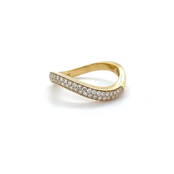 18K Yellow Gold Diamond Stackable Band Minor Jewelry Inc. Nashville, TN