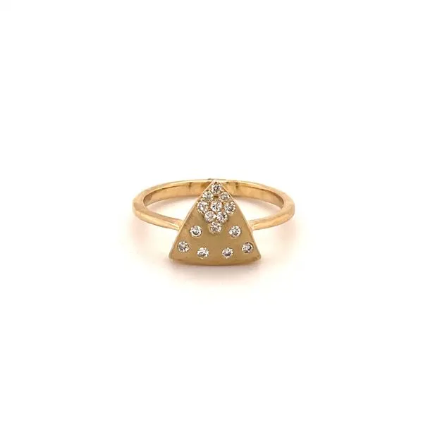 14K Yellow Gold Triangular Diamond Ring Minor Jewelry Inc. Nashville, TN