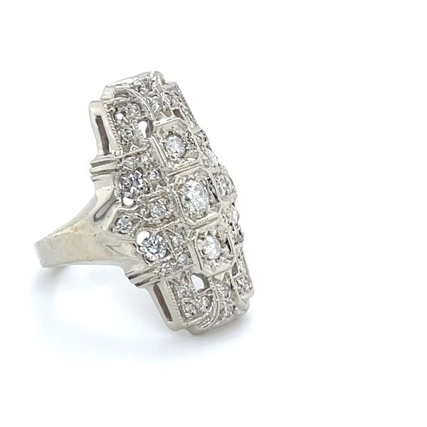 10K White Gold Estate Mined Diamond Ring Image 2 Minor Jewelry Inc. Nashville, TN