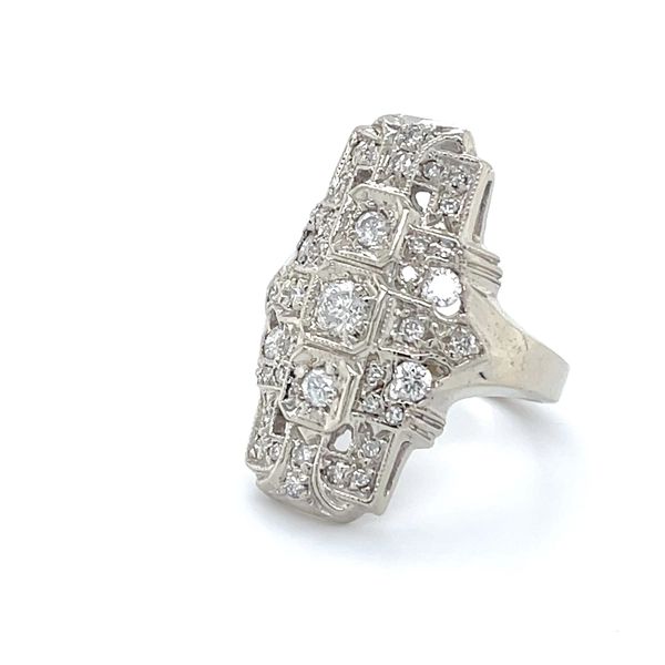 10K White Gold Estate Mined Diamond Ring Image 3 Minor Jewelry Inc. Nashville, TN