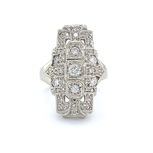 10K White Gold Estate Mined Diamond Ring Minor Jewelry Inc. Nashville, TN