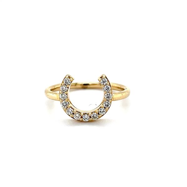 Diamond Horseshoe Ring 14k Image 2 Minor Jewelry Inc. Nashville, TN