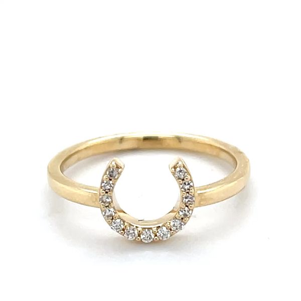Diamond Horseshoe Ring 14k Image 2 Minor Jewelry Inc. Nashville, TN