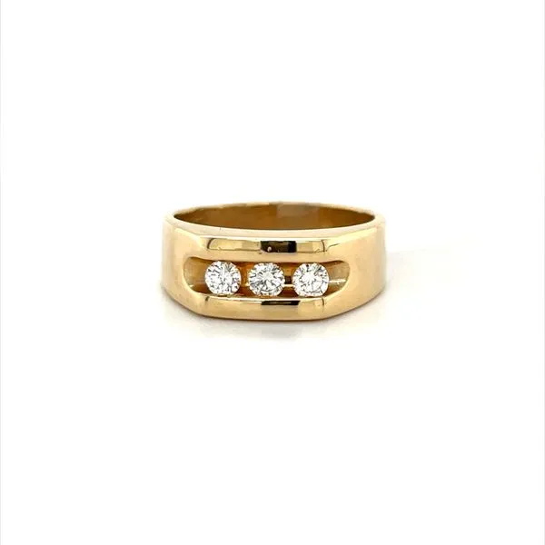 14K Yellow Gold Estate Diamond Fashion Ring