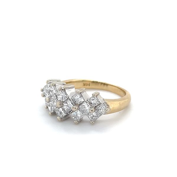 14K Yellow Gold Estate Mined 2.00cttw Cluster Style Ring Image 2 Minor Jewelry Inc. Nashville, TN