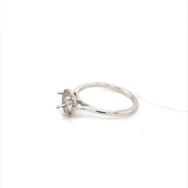 14K White Gold Diamond Semi Mount Image 2 Minor Jewelry Inc. Nashville, TN