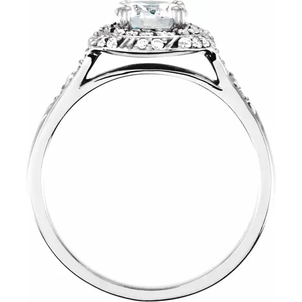 14K White Gold Filigree Semi-mount Fashion Ring Image 3 Minor Jewelry Inc. Nashville, TN